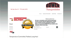 Desktop Screenshot of bowenonline.com